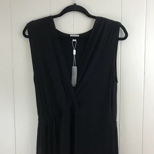 Spence black mesh maxi dress